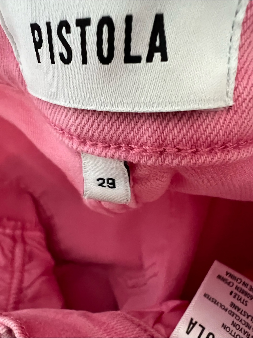 Pistola Lennon High-Rise Crop Flare Jeans Pink Size 29 - Picture 13 of 14